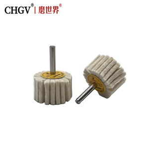 Ruedas pulidoras de fieltro de lana Fregona pulidora Vástago de 6mm para herramientas rotativas metalúrgicas Ruedas Brocas Amoladora eléctrica No Revi - Product Image 4