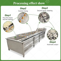 Continue Watermeloen Palm Fruit Groente Industrie Auto Grote Proces Aardbei Schone Wasmachine Machine