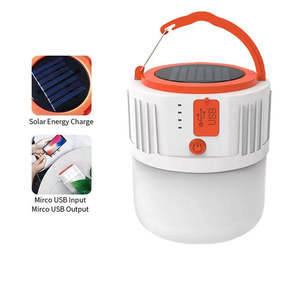 Nouveau design multifonction rechargeable ampoule de tente extérieure batterie externe lampes à LED lanterne solaire éclairage de camping - Product Image 5