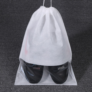 Sac anti-poussière non tissé pour vêtements, sacs d'emballage de voyage anti-poussière, logo personnalisé, grand sac anti-poussière non tissé à cordon pour chaussures - Product Image 5