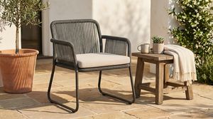 Silla de Jardín Tejida con Cuerda para Exteriores, Balcón, Terraza, Patio Trasero, Muebles de Jardín con Cuerda Resistente a los Rayos UV - Product Image 4