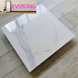 Carreaux de sol en grès céramique blanc Carrara 8 mm, 60x60 cm, design moderne, surface émaillée, haute qualité, pour supermarché - Product Image 5