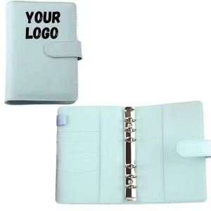 Wholesale Portable 20 Colors PU Leather Refillable Custom Cash <b>Envelope</b> Savings Organizer Planner Cover Budget Binder A6 - Product Image 1