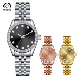 Oemカスタム31mm女性用ダイヤモンドステンレスリストウォッチ女性用Orologi Da Polso - Product Image 1