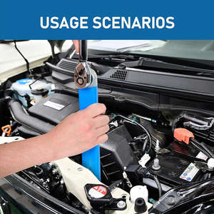 Jeu de clés à douille à extension décalées de 15,4 pouces, adaptateurs carrés de 1/4\", 3/8\", 1/2\", douilles de 1/4\", cliquet, outils à main pour boîte serrée - Product Image 5