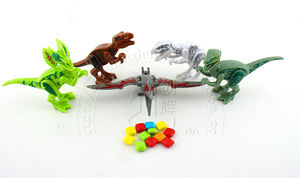 Huevos sorpresa coloridos ensamblados, juguete, cápsula de caramelo con dinosaurios carnívoro, Juguetes - Product Image 4