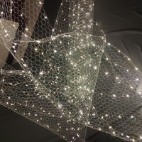 Lumière féerique de plafond LED, filet de pêche, éclairage décoratif, pour mariage, bricolage créatif
