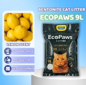 Arena para Gatos de Bentonita de Alto Rendimiento Ecopaws, Aglutinación Rápida, Súper Absorbente, Fórmula Baja en Polvo, Fabricante OEM - Product Image 1