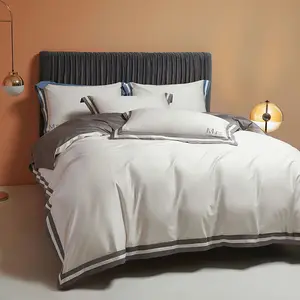 बिस्तर चादरें सज्जित बिस्तर शीट राजा सेट 5 स्टार होटल Duvet Beddings