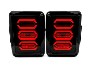 Feux arrière à <span class=keywords><strong>LED</strong></span> clignotants pour <span class=keywords><strong>Jeep</strong></span> <span class=keywords><strong>Wrangler</strong></span> <span class=keywords><strong>JK</strong></span> 2007+ (version EURO/US) - Product Image 2