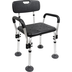 PEPE P30016 Adjustable <b>Shower</b> <b>Chair</b> for Seniors with Arms - Product Image 1