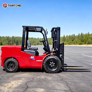Forklift Diesel 2.5 Ton Sit-Down 4 Roda, Pengiriman Gratis, Garansi 1 Tahun, Bersertifikat CE untuk Penanganan Logistik Gudang dan Pabrik - Product Image 3