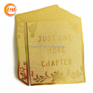 Vente en gros de grands signets en laiton plaqué or gravés sur photo personnalisés - Product Image 3