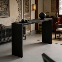Table console en bois haut de gamme avec grain de bois naturel pour l'entrée, le couloir, le salon, décoration de meubles, service personnalisé