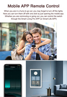 Lanbon L10 Smart Switch Australia Versión 1 2 3 4 Gang Interruptor de luz WiFi 2,4 GHz Control de voz Alexa Google Home AU Estándar