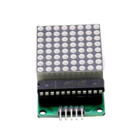 MAX7219 envoyer des fils Module d'affichage à LED Module de commande MCU Tube numérique 8*8 Module d'affichage à matrice de points à Diode électroluminescente