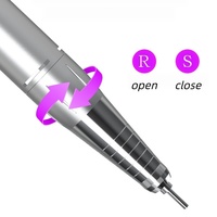 Ponceuse à ongles professionnelle rechargeable 45000 tr/min, portable, pour le retrait des cuticules et des peaux mortes, machine à polir les ongles