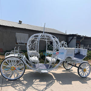 Carruaje de Calabaza de Princesa, Vehículo Turístico de Paseo, <span class=keywords><strong>Carroza</strong></span> de <span class=keywords><strong>Caballos</strong></span> de Hierro de Cuatro Ruedas, Accesorios <span class=keywords><strong>para</strong></span> Películas y Televisión, <span class=keywords><strong>Carroza</strong></span> de <span class=keywords><strong>Boda</strong></span> - Product Image 6