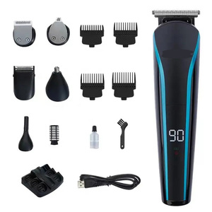 Kit de <span class=keywords><strong>tondeuse</strong></span> à cheveux multifonction 6 en 1 <span class=keywords><strong>Tondeuse</strong></span> à cheveux USB rechargeable <span class=keywords><strong>Tondeuse</strong></span> à barbe visage et corps - Product Image 6