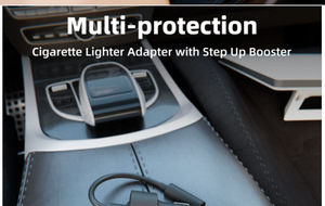 Chargeur de voiture Starlink Mini pour allume-cigare, convertisseur élévateur de tension DC femelle 12V/24V 20V, compact, en PVC/cuivre étamé, alimentation véhicule - Product Image 5