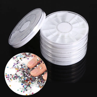 Offre Spéciale 12 grilles en plastique Nail Art boîte de rangement compartiment étui de rangement pour ongles et cristal bijoux ongles fournitures