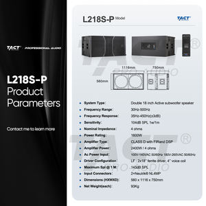 Sistema de Altavoces Profesional Activo de Doble Vía con Neodimio de 12 Pulgadas, 1000 W, Audio Profesional, Pasivo, para Exteriores, para Actuaciones en Escenario - Product Image 6