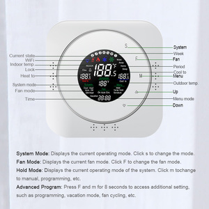 เทอร์โมสตัทอัจฉริยะแบบสัมผัส ควบคุมผ่าน WiFi รองรับ <span class=keywords><strong>Alexa</strong></span> สำหรับควบคุมอุณหภูมิห้องและปั๊มความร้อน - Product Image 5