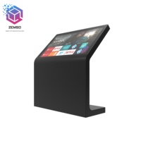 Kios Layar Sentuh Interaktif All-in-One untuk Layanan Mandiri, Display C-Stand, Signage Digital, dan Totem Periklanan