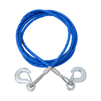 Cuerda de Remolque para Camiones Largos, Plegable, de Alta Calidad, con Cable de Acero Resistente, Herrajes para Remolque