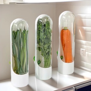 Contenedor Transparente para Conservar Especias en el Refrigerador, Productos para el Hogar, Conservador <span class=keywords><strong>de</strong></span> Hierbas Frescas para Verduras y Alimentos, Recipiente para Mantener la Frescura - Product Image 1