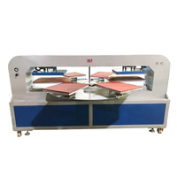 SUNYEX Presse à Chaud Rotative Automatique pour T-shirts à Double Plaque Chauffante Pneumatique, 6 Supports, Personnalisée, Pi Plastic
