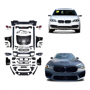 Parachoques de coche F10 a G30 M5 para <span class=keywords><strong>BMW</strong></span> <span class=keywords><strong>5</strong></span> Series F10 F18 520i 528i 530i 535i actualización <span class=keywords><strong>2023</strong></span> G30 F90 M5 CS Bodykit faros F10 espejo - Product Image 1