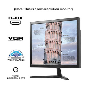 ราคาโรงงาน จอคอมพิวเตอร์ LED แบบกว้าง 17 นิ้ว ความละเอียด 1280 x 1024 ราคาถูก จอ LCD สำหรับคอมพิวเตอร์ตั้งโต๊ะ - Product Image 2