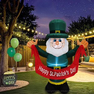 Decoración Inflable Impermeable LED de 4 Pies con Diseño de Duende Feliz para el Día de San Patricio, para Jardín, Césped y Fiestas - Product Image 3