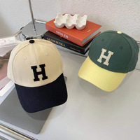 6 Panel Baseballpet Met 3d Borduurwerk Letter Gekleurd Gebogen Vizier Verstelbaar Fit Twee Tone Baseballpet Groothandel Aangepaste Caps