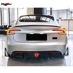 Factory Direct Carbon Fiber Body Kit for <strong>Model</strong> <strong>3</strong> Performance Highland Upgrade CMST Style Front Splitter Lip Rear <strong>Diffuser</strong> Parts - Product Image 5