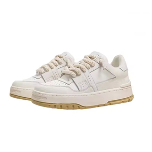 Chaussures montantes pour hommes en cuir véritable, à embout en acier, à enfiler, style rétro printemps, à <span class=keywords><strong>semelle</strong></span> épaisse, type espadrilles, à bout pointu et ouvert - Product Image 1