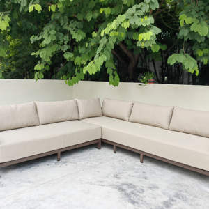Luxueuze loungeset voor buiten, tuin, touwsofa's, moderne aluminium loungeset voor terras - Product Image 2