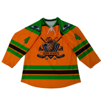 Jersey Hoki Es Premium Bernapas dengan Desain Cetak untuk Pemain Dewasa, Desain Merek Kustom untuk Performa di Lapangan, Tahan Lama