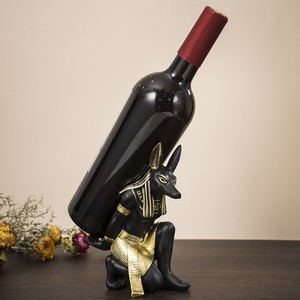 Statues en résine de dieux égyptiens Anubis et de la déesse <span class=keywords><strong>Bastet</strong></span>, figurines décoratives peintes à la main avec finition antique pour la maison, vente en gros - Product Image 4