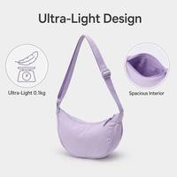 Tas Bahu Fashion Crescent untuk Wanita, Tas Selempang Nylon, Tas Jinjing Kasual, Berbagai Warna