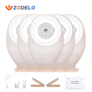 Bolsas de Colostomía/Estomía Zodelo al por Mayor, Certificadas CE, Clase I, de una Pieza, Color Beige, con Filtro de Carbón, 15.5CM*25CM, para Hospitales y Farmacias - Product Image 1