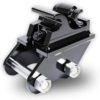 Attache rapide mécanique pour mini-excavatrices jusqu'à 3 tonnes, connecteur universel à changement rapide, comprend 2 goupilles de liaison