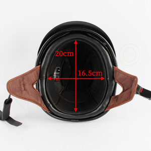 Casque demi-coque en fibre de carbone YHMOTO pour scooter, cruiser, cyclomoteur, homologué ECE DOT - Product Image 6