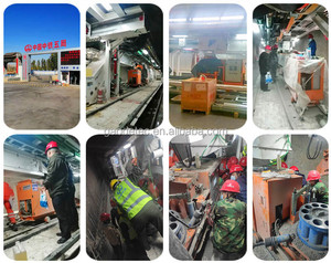 Pompe à gravier à pois 9.5m3/h machine électrique à béton projeté sec et humide pour TBM pulvérisation de gravier à pois - Product Image 3