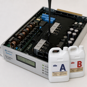 Composé de scellement en <span class=keywords><strong>silicone</strong></span> bicomposant thermiquement stable, gel isolant résistant aux hautes températures pour l'encapsulation des transformateurs - Product Image 1
