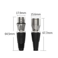 Câble d'interconnexion audio non équilibré HiFi RCA mâle vers XLR 3 broches mâle, adaptateur pour amplificateur, haut-parleur, mixeur