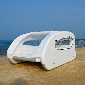 Entroffy Catamaran Électrique Solaire Gonflable Drop Stitch Personnalisable, <span class=keywords><strong>Bateau</strong></span>-île Flottant pour Lac et Rivière, En Stock - Product Image 6