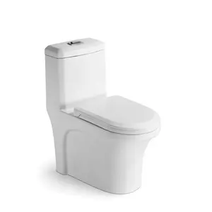 सफेद रंग का साइफोनिक एस-ट्रैप डब्ल्यूसी सिरेमिक वन पीस टॉयलेट बाथरूम सेनेटरी वेयर