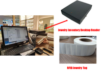 Lecteur de bureau RFID UHF pour bijoux Inventaire de montres de luxe dans les solutions RFID en magasin de détail